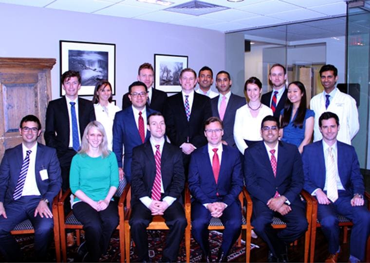 Edward Buchel, MD, FACS, pictured with faculty and residents.