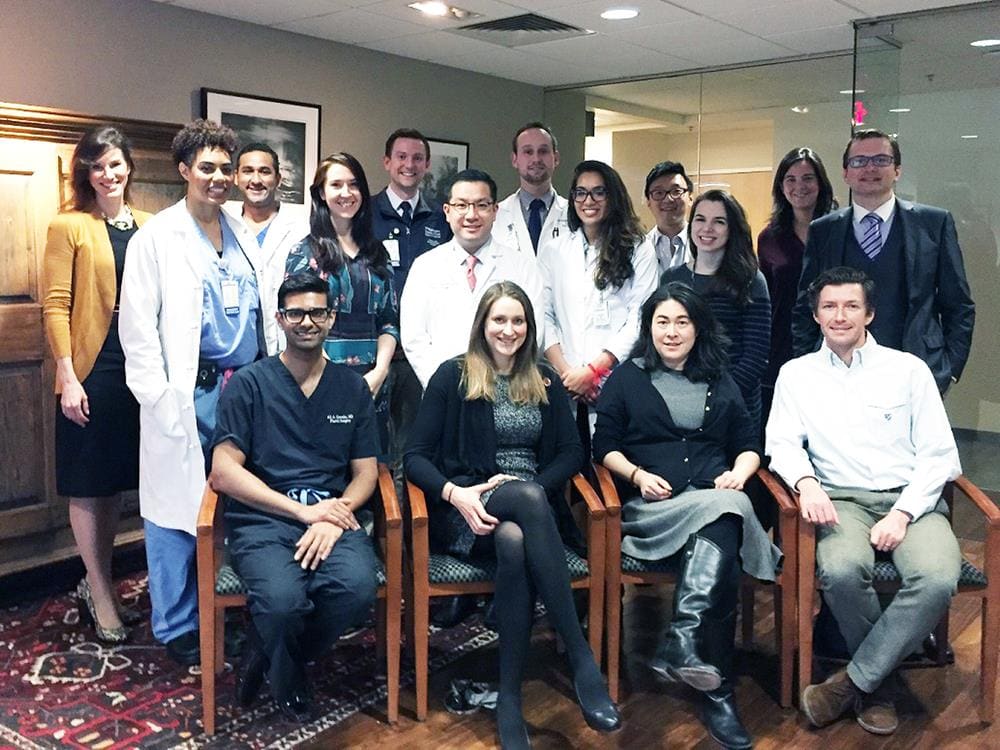 Dr. Ida Fox pictured with faculty and residents.