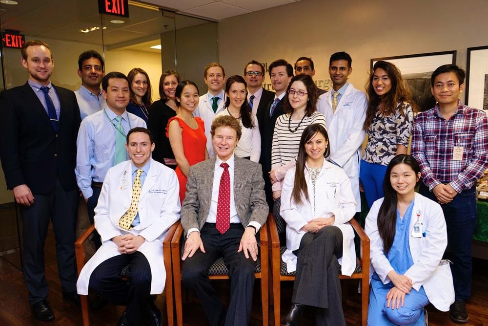Joseph Gryskiewicz, MD, FACS pictured with faculty and residents.